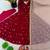 Maroon faux georgette embroidered anarkali set
