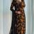 Black faux georgette embroidered palazzo set