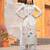 White silk blend embroidered palazzo set