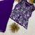 Purple georgette embroidered palazzo set