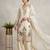 Off-white silk blend embroidered palazzo set