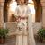 Off-white silk blend embroidered palazzo set