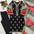 Black chanderi embroidered kurta set
