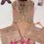 Beige silk blend embroidered palazzo set