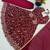 Maroon faux georgette embroidered flared gown set