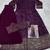 Wine faux georgette embroidered palazzo set