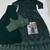 Dark-green faux georgette embroidered palazzo set