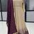 Multicolor georgette embroidered flared gown set