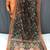 dark green color kalamkari prints contrast pallu cotton blend saree