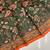 dark green color kalamkari prints contrast pallu cotton blend saree