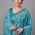 Rama printed satin saree with blouse