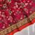 maroon color kalamkari prints contrast pallu cotton blend saree