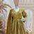 mustard color embroidery work silk blend salwar suit