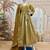 mustard color embroidery work silk blend salwar suit
