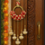 handmade fabric flower ring door hanging decorative hanging decor (pack of 2)
