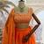 Orange Color Printed Embroidery Work Georgette Navratri Lehenga choli set