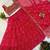 Rani Pink Printed Embroidery Work Georgette Navratri Lehenga choli set