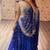 Royal Blue Printed Embroidery Work Georgette Navratri Lehenga choli set