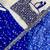 Royal Blue Printed Embroidery Work Georgette Navratri Lehenga choli set
