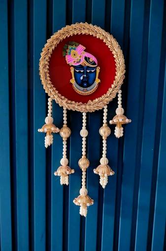 shrinath ji decorative ring door hanging handmade wall hanging home decor (pack of 2)