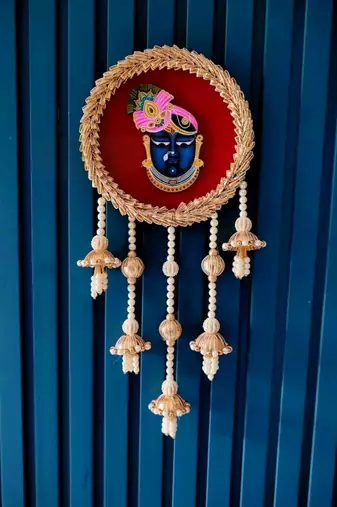 shrinath ji decorative ring door hanging handmade wall hanging home decor (pack of 2)