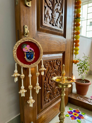shrinath ji decorative ring door hanging handmade wall hanging home decor (pack of 2) 3