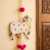 handcrafted pompom beads cow hanging door and home decorative hanging (pack of 6)