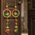 traditional decorative handmade multicolour moti chudi parrot hanging for home decor (pack of 2)