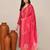 Pink chanderi embroidered kurta set