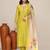 Pastel viscose embroidered kurta set