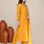 Yellow viscose party wear kurta set