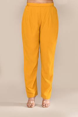 Yellow viscose party wear kurta set 4