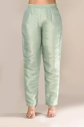 Pastel shimmer festive kurta set