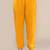 Yellow satin embroidered kurta set