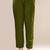 Mehendi green satin designer kurta set
