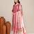 Pink cotton embroidered kurta set