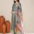 Grey satin embroidered kurta set