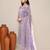 Lavender satin party wear kurta set