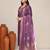Purple art silk festive kurta set