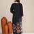 Navy blue chanderi party kurta