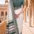 White & green color pure soft silk blend zari weaving saree