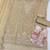 Cream chiffon georgette semi stitched wedding suits