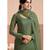 Green chiffon georgette semi stitched wedding suits