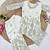 Kids white fendy silk embroidery sequence work kurta palazzo set