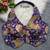 Purple heavy position work partywear blouse