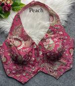 Peach heavy position work partywear blouse