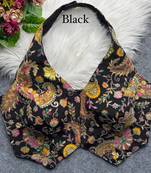 Black heavy position work partywear blouse