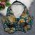 Teal heavy position work partywear blouse