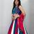 Rama Green beautifull multi colour kadi Cotton Navratri Lahenga Choli Set