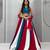 Rama Green beautifull multi colour kadi Cotton Navratri Lahenga Choli Set